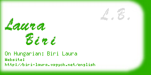 laura biri business card